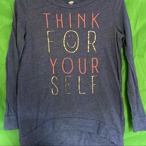 Old navy, “Think For Yourself” long sleeve shirt
